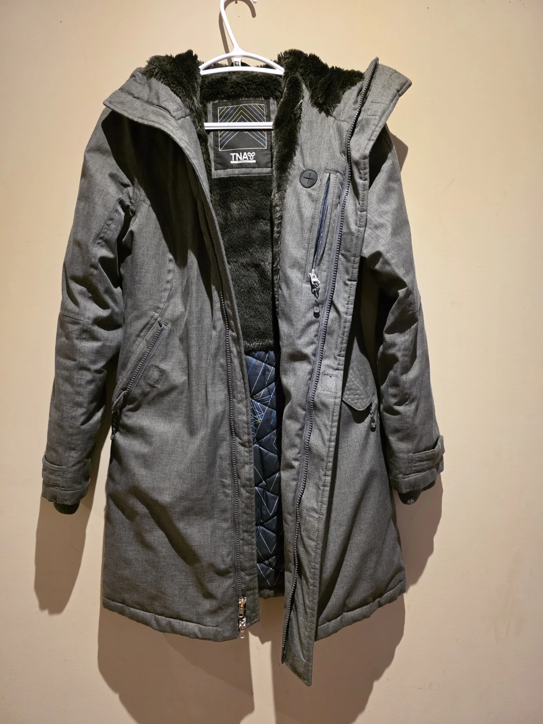 TNA Grey Winter Parka - XXS