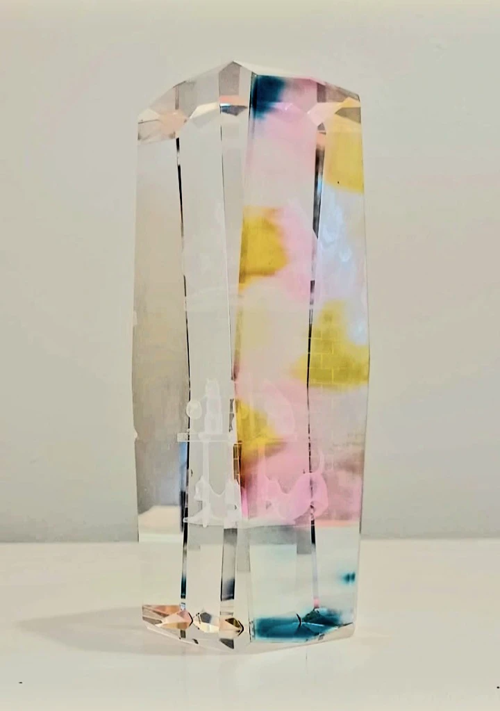 Crystal 3D Cats Sculpture - photo 2