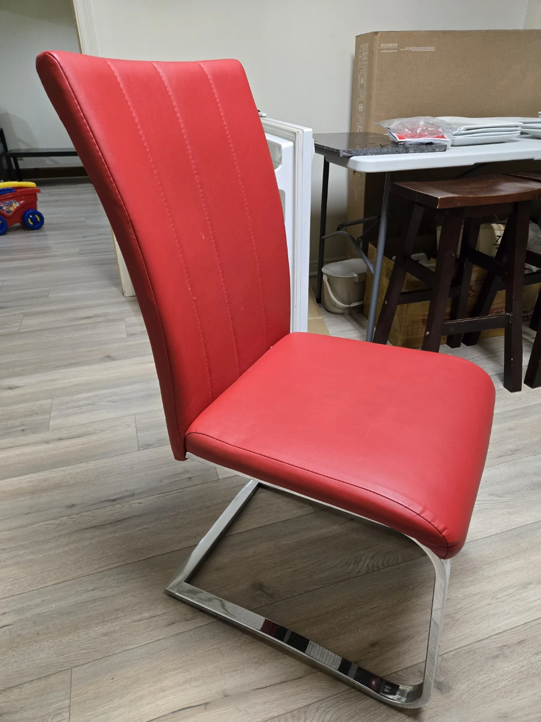 Set of 2 Red Dining Chair - photo 2