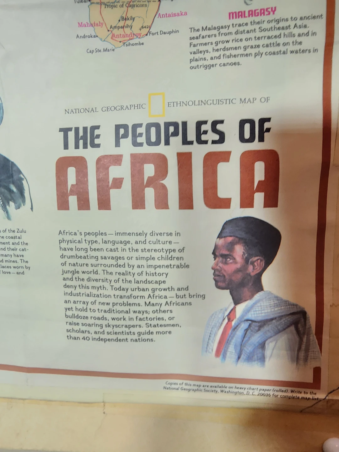 National Geographic Peoples of Africa Map - photo 2