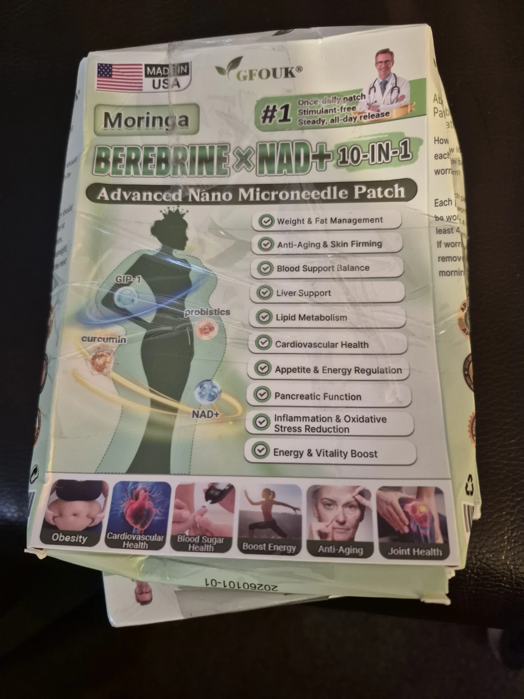 🌱GFOVK Berrebrine NAD+ 10-in-1 Advanced Nano Microneedle Patch