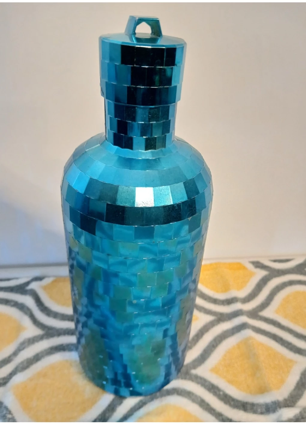 Decorative Blue Mosaic Bottle available. Pick up ONLY.