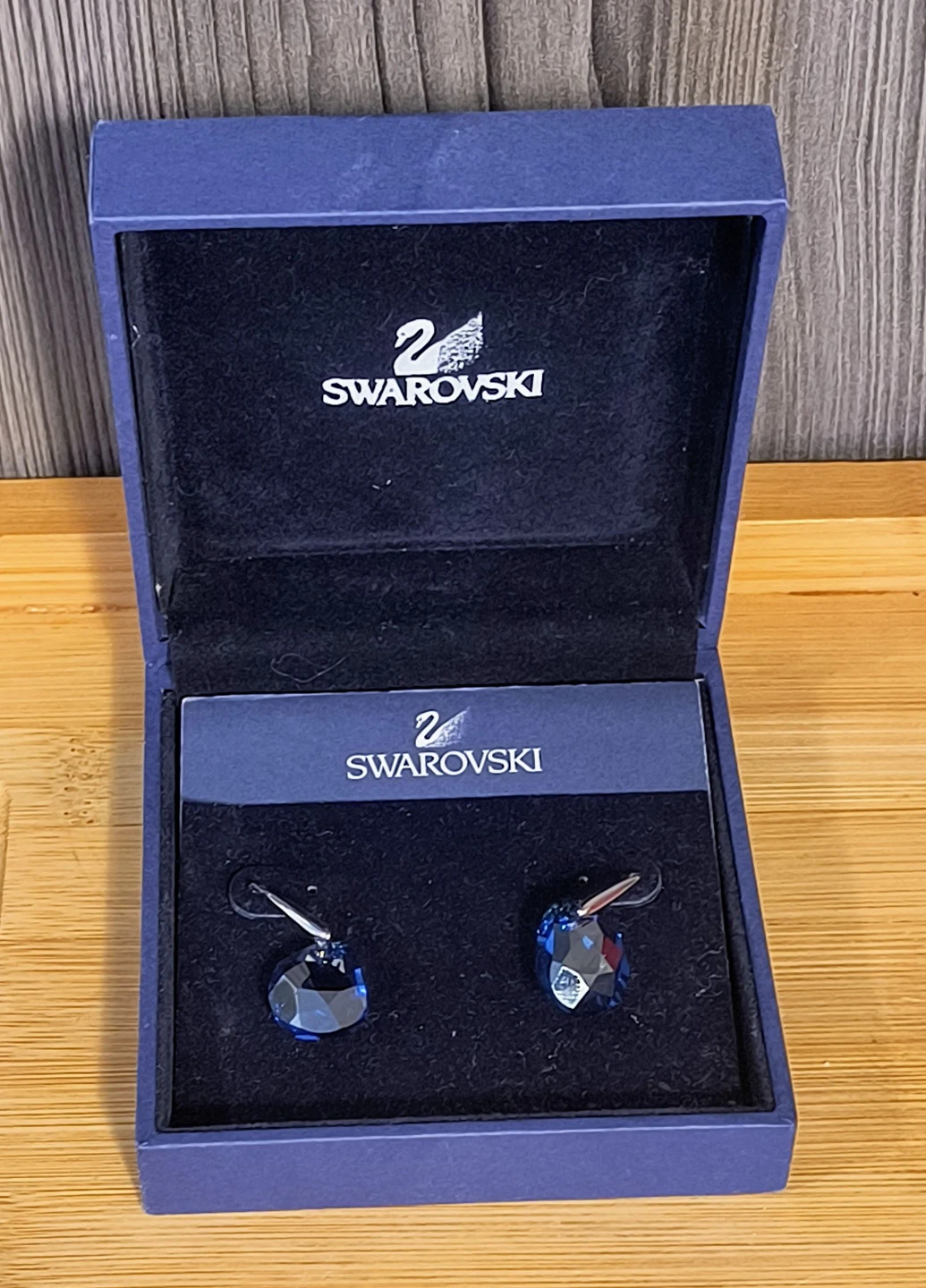 Swarovski Blue Crystal Galet Earrings - photo 4