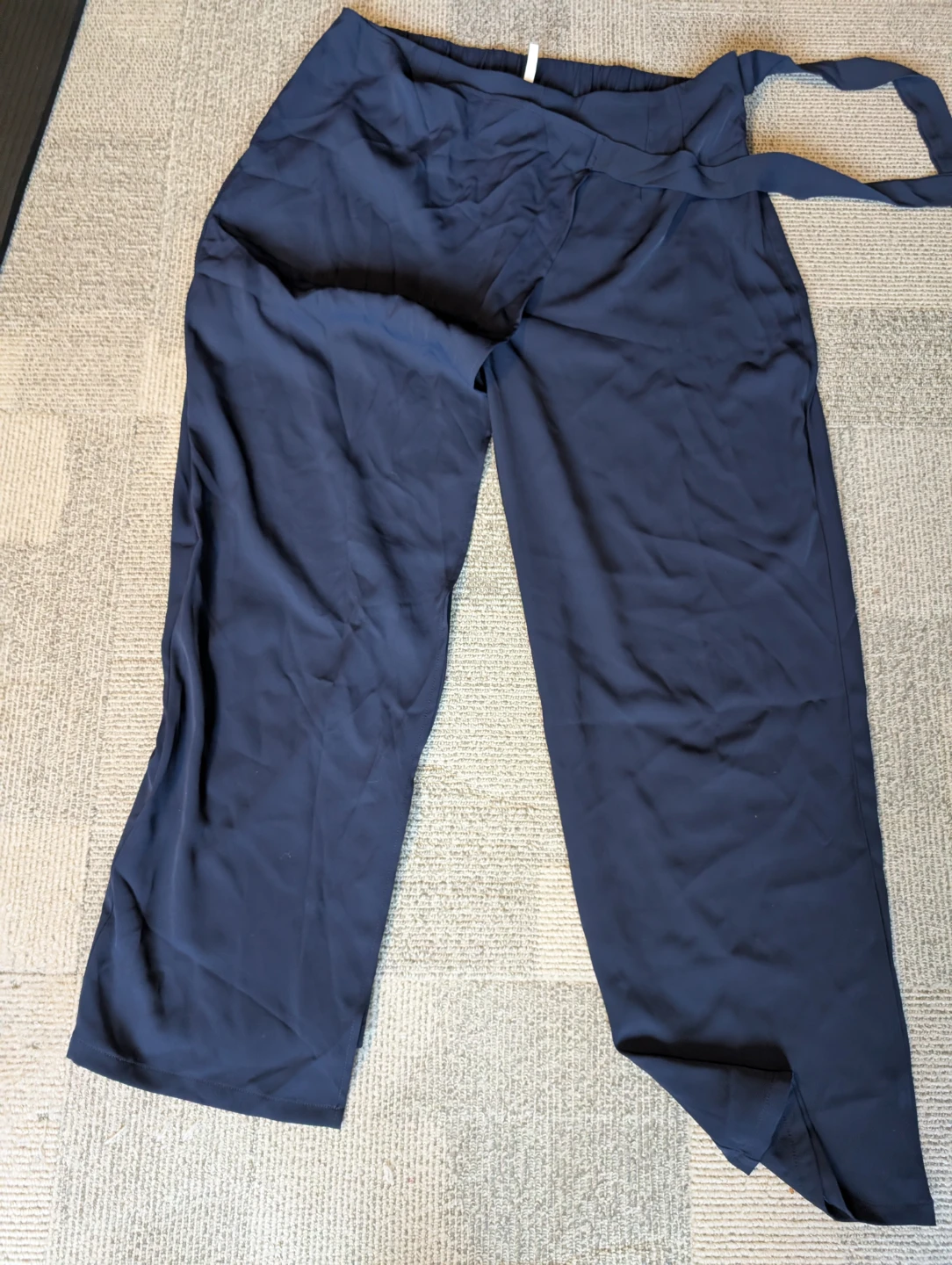 Halara High Waisted Tie Side Wide Leg Work Pants XL (Tall) - photo 2