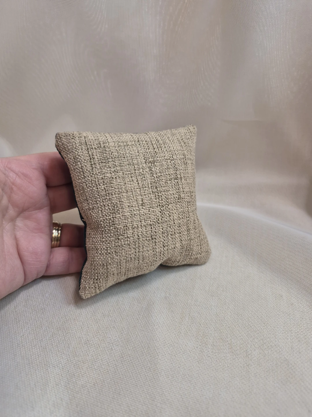 So Cute Handmade Pin Cushion with Embroidered Bless Our Home - photo 4