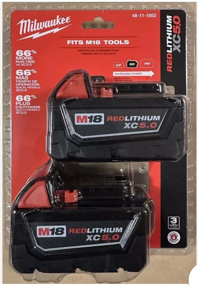 Milwaukee M18 REDLITHIUM XC5.0 Battery 2-Pack - photo 4