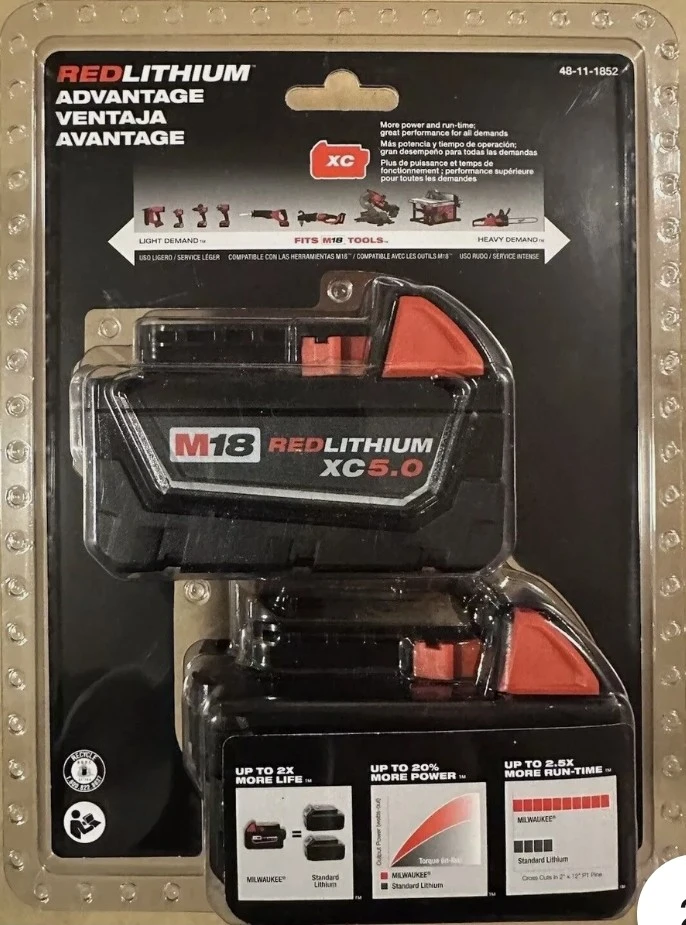 Milwaukee M18 REDLITHIUM XC5.0 Battery 2-Pack - photo 5