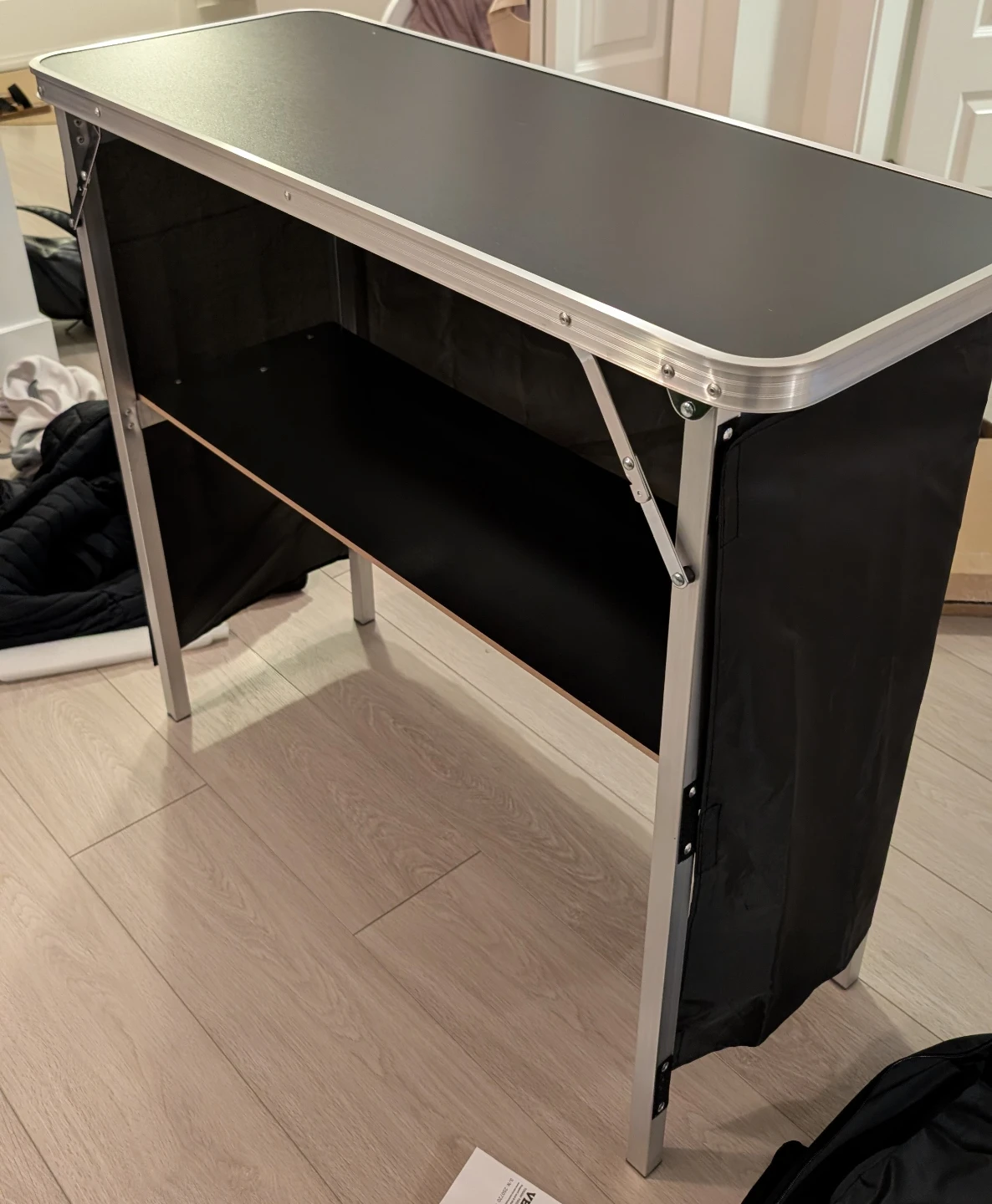 Portable bar fold up table