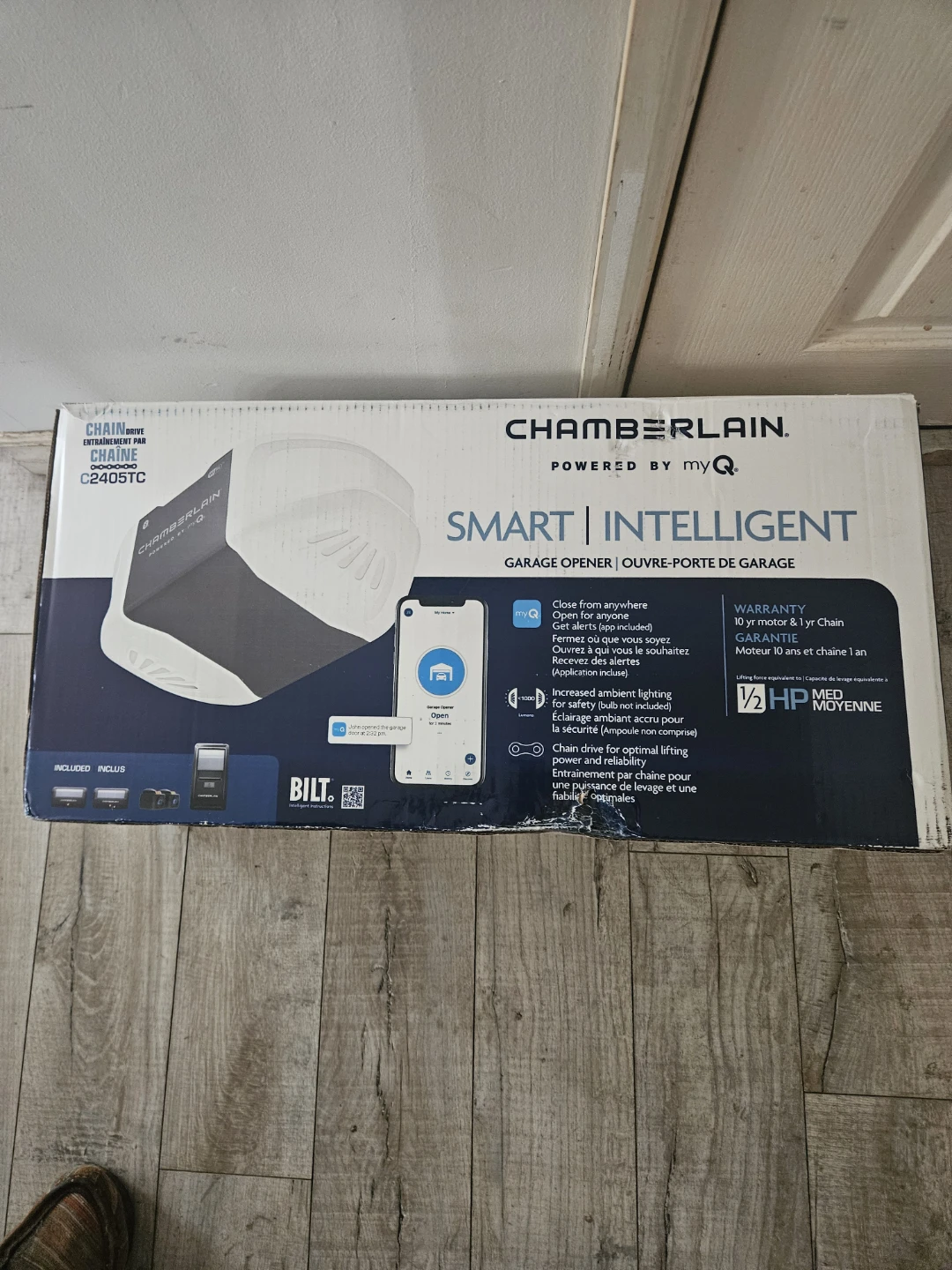 Chamberlain C2405TC Smart Chain Drive Garage Door Opener