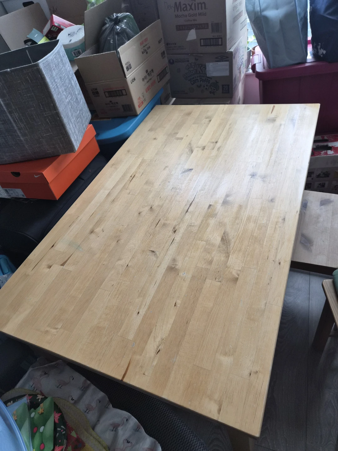 Wooden Dining Table with 3 Chairs - photo 3
