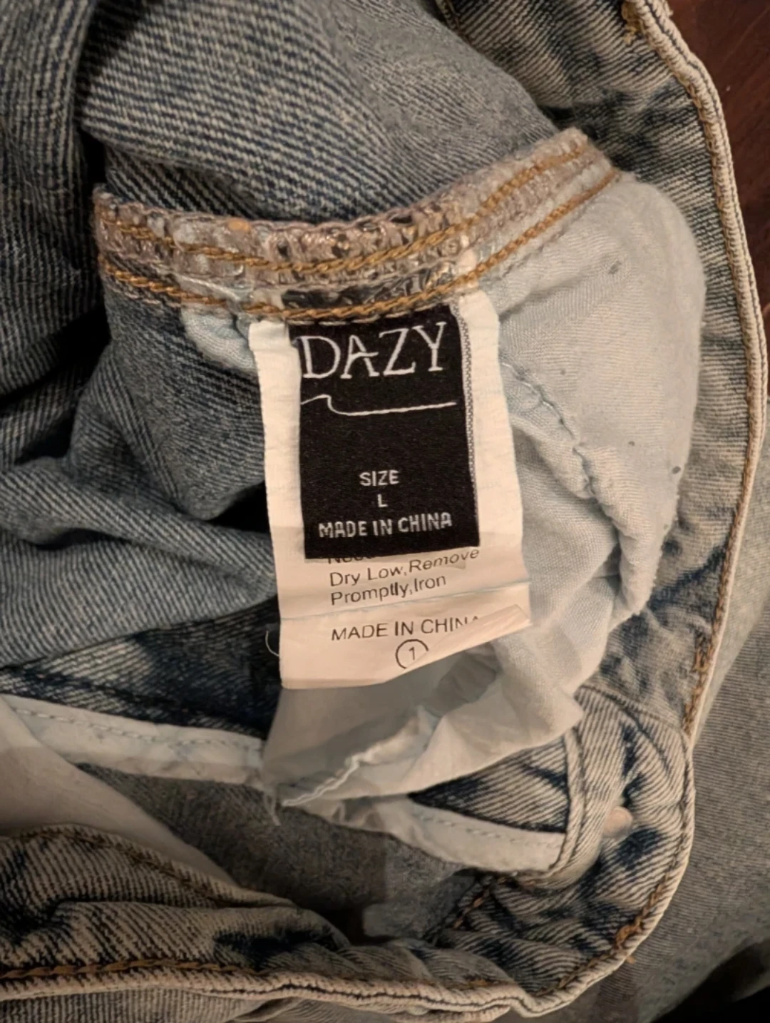 DAZY Wide Leg Jeans with Cutout Detail - photo 5