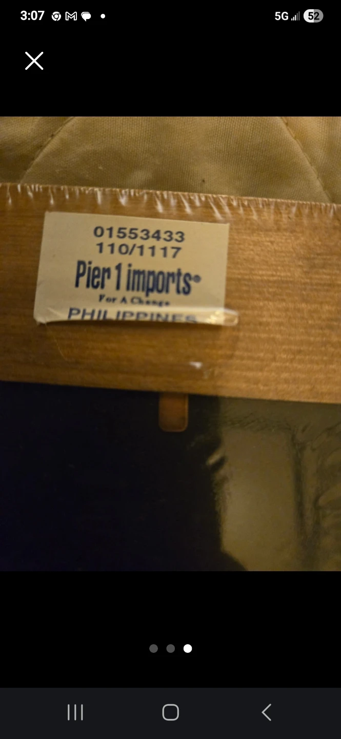 Pier 1 Imports 3x3 inch Wood Photo Frame - photo 3