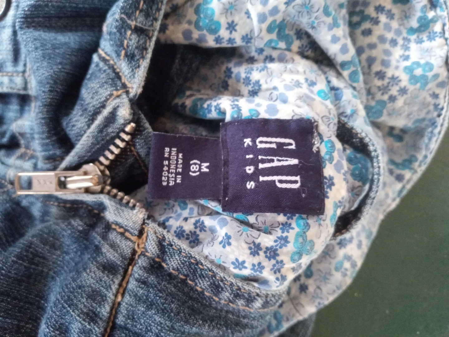 Gap Kids Denim Jean Jacket with Hood Size M (8) - photo 2