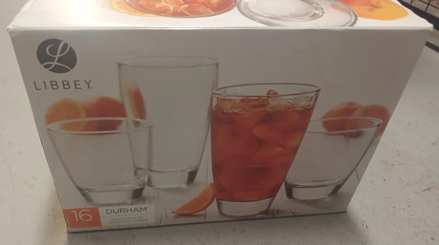 Libbey Durham 16-Piece Glassware Set