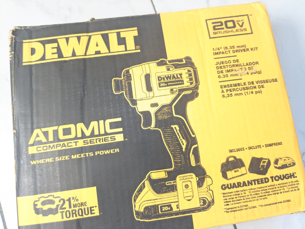 20V Max DeWalt ATOMIC Brushless Impact Drill Combo