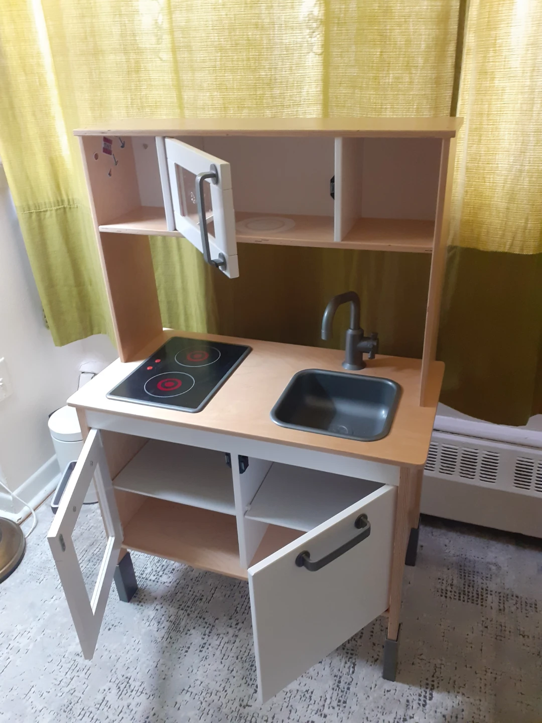 IKEA Wooden Play Kitchen with Sink and Stove - photo 3
