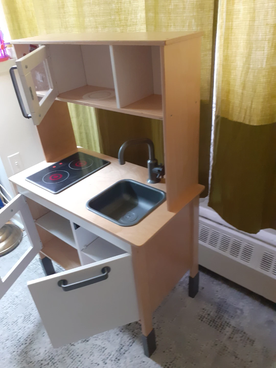 IKEA Wooden Play Kitchen with Sink and Stove - photo 4