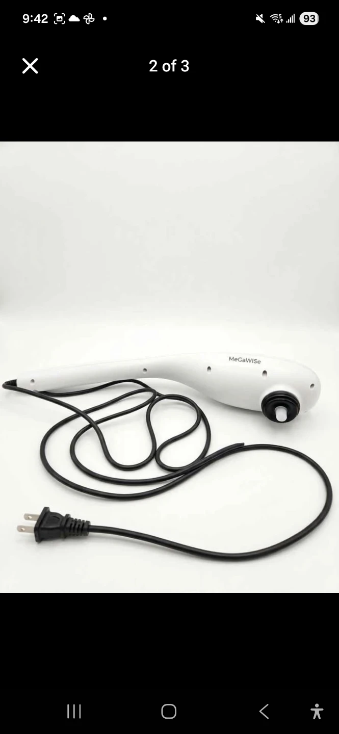 MEGAwise Handheld Deep Percussion Massager with Attachments - photo 2