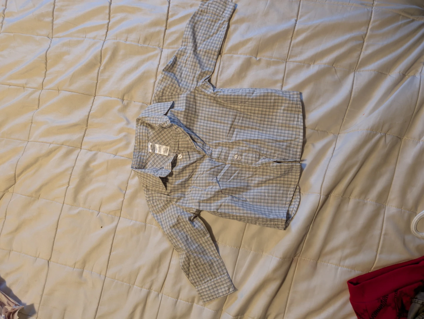 George Long Sleeve Gingham Shirt - 24M