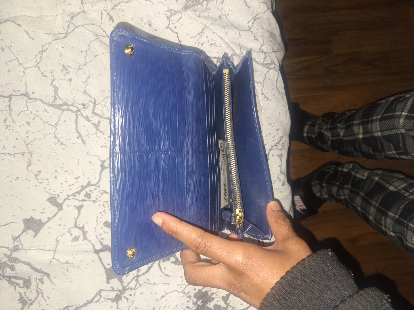 Prada Blue Leather Long Wallet - photo 4