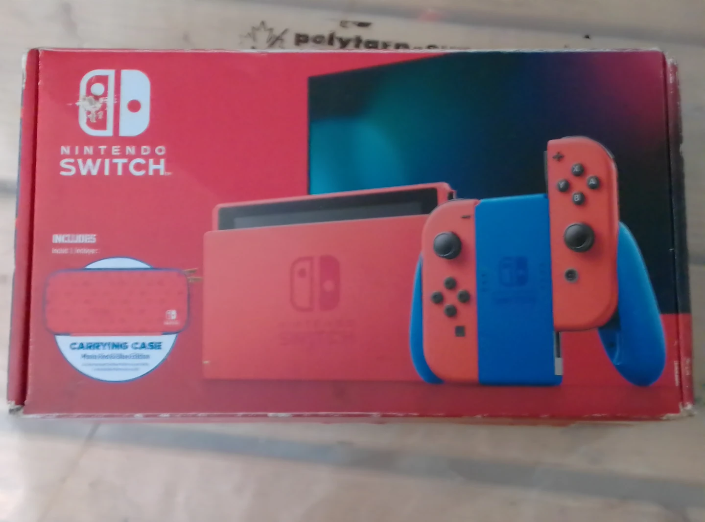 Nintendo Switch Red Edition with Carrying Case and Accessories