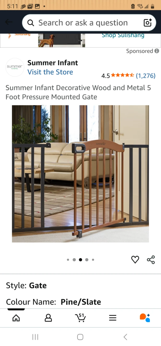 Summer Infant Decorative Wood and Metal Pressure Mounted Gate - photo 3