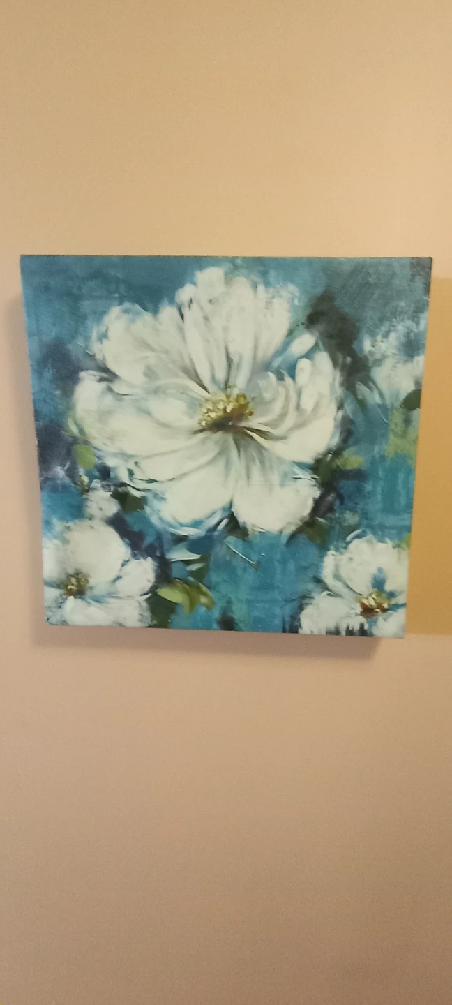 Canvas Wall Art - White Floral