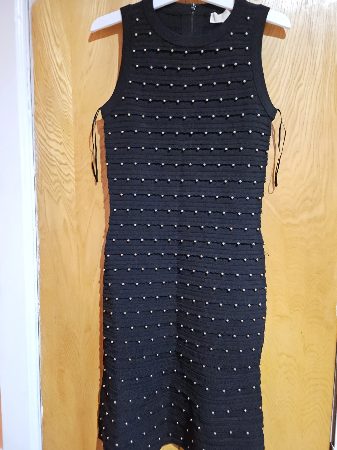 Michael Kors Black Studded Sheath Dress - XS