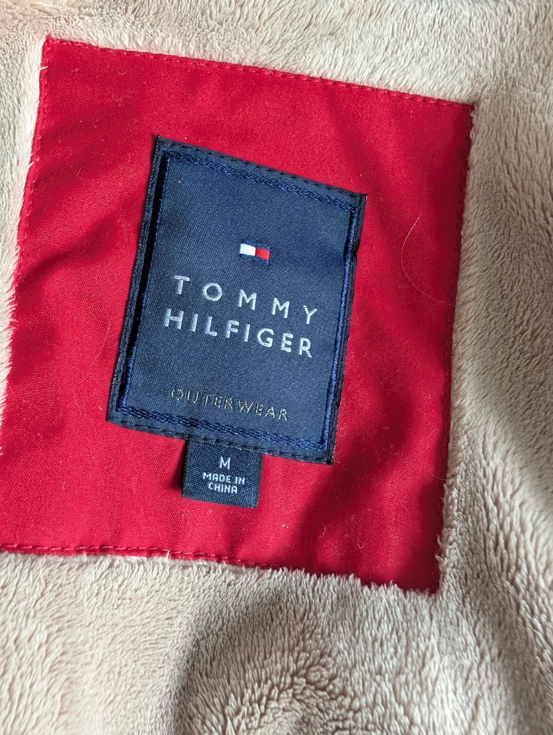 Men's Tommy Hilfiger Outerwear Red Parka Jacket Size M - photo 3