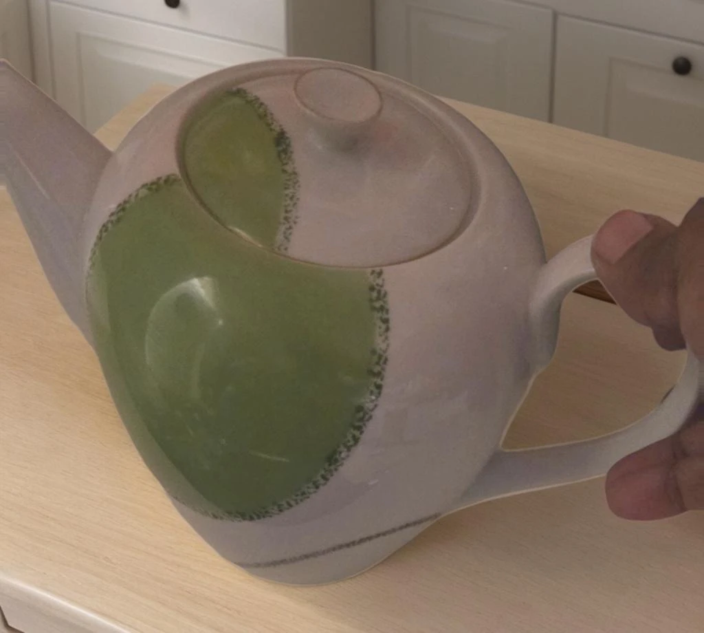 🥕Ceramic Kettle Teapot with Green Accent - photo 3