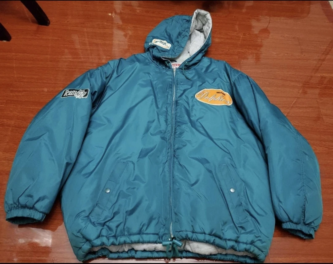 vintage 1993 Nutmeg Campri NFL Miami Dolphins jacket adult XL - photo 2