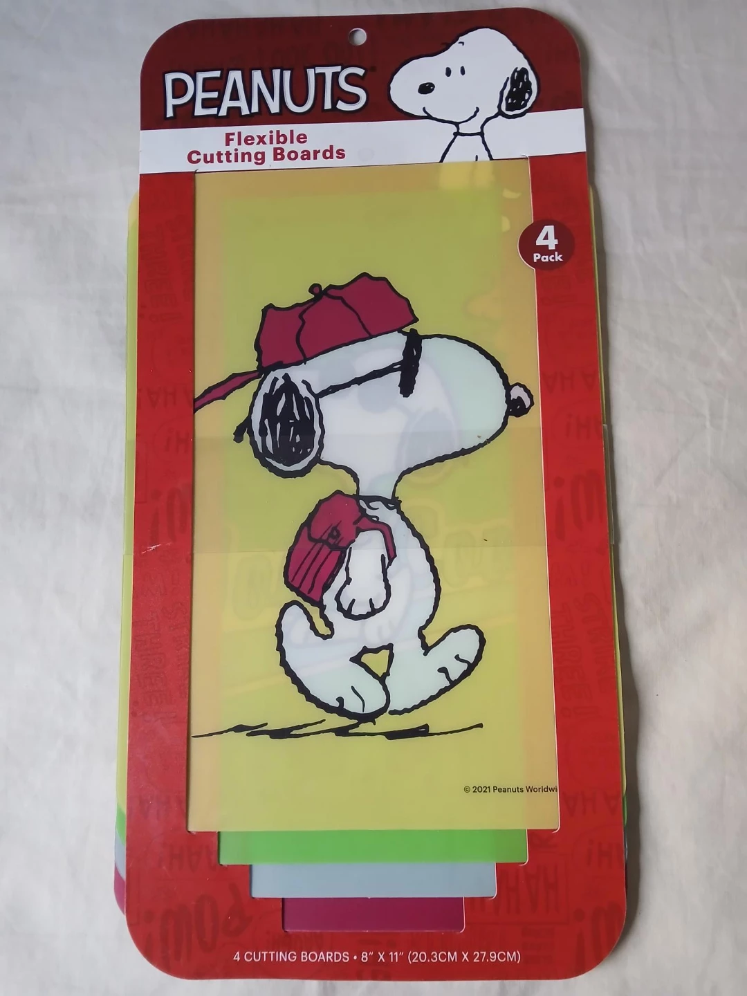 Peanuts Snoopy Flexible Cutting Boards - 4 Pack.