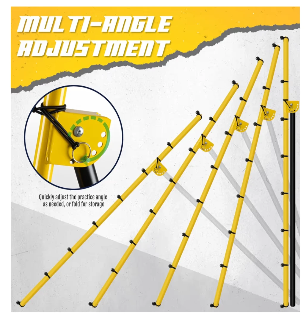 Yellow Volleyball Rebounder Training Net - 4ft x 7ft - photo 3