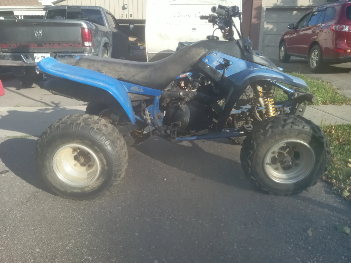 Blue Four Wheeler ATV - photo 2