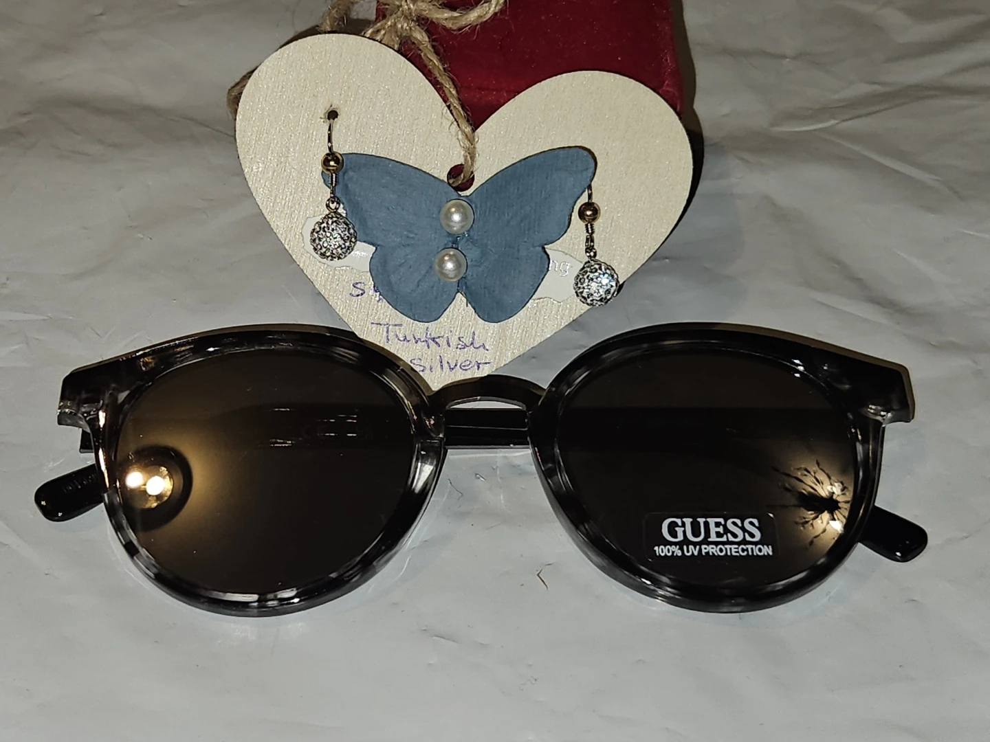 Guess Sunglasses/ S925 Italian silver cluster CubicZirconia - photo 4