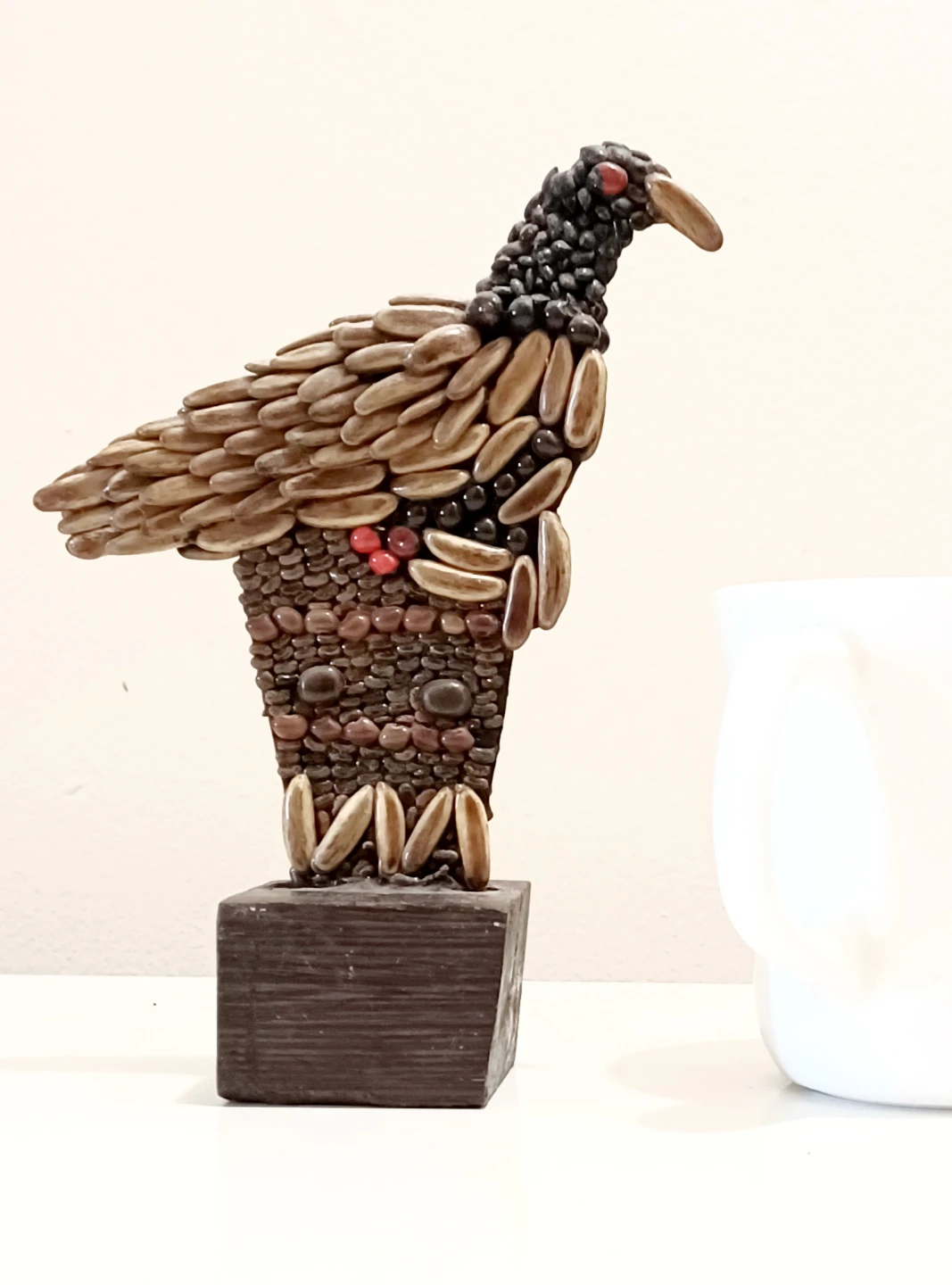 Vintage Seed Art Bird Figurine - photo 2