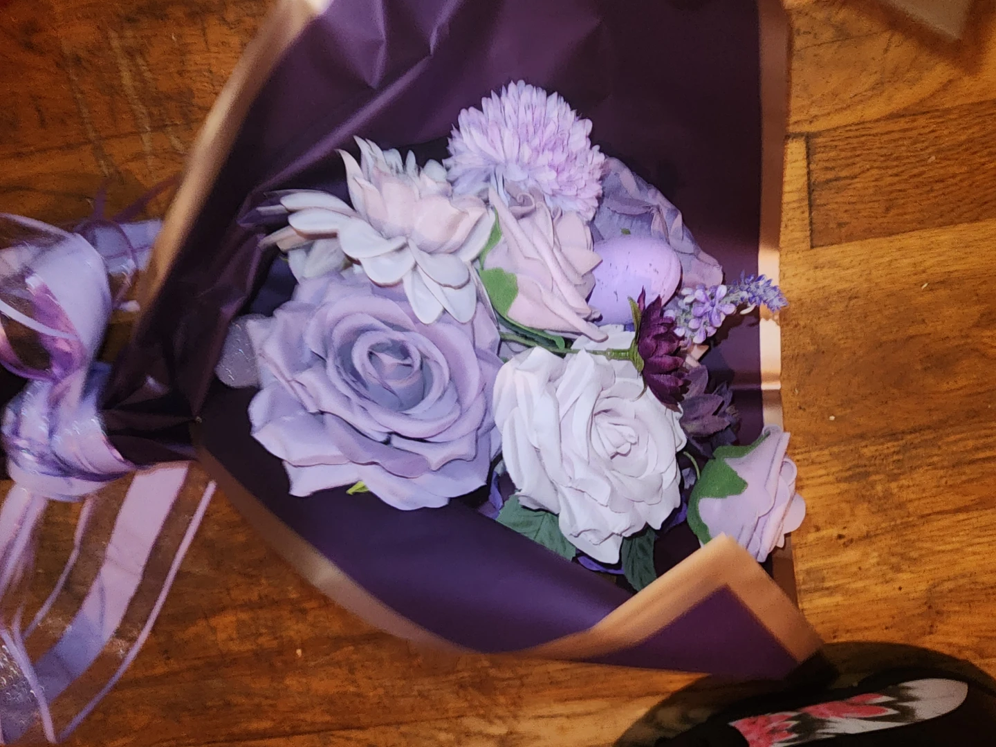Artificial Flower Bouquet with Decorative Eggs - photo 3