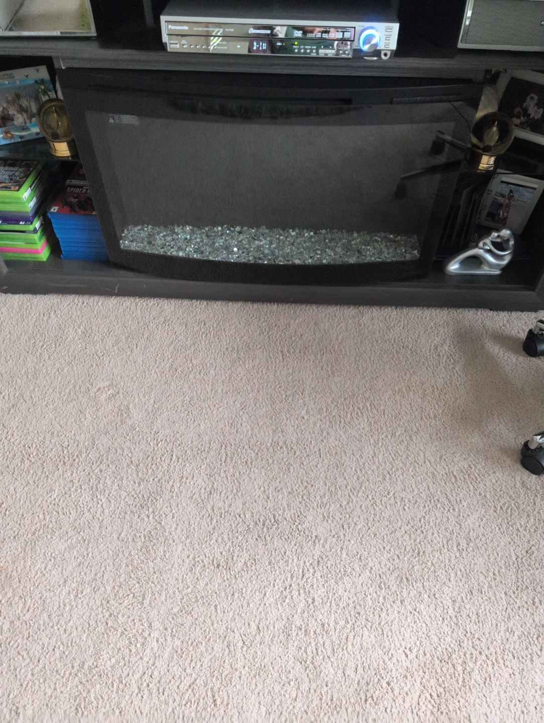 Entertainment center with electric fireplace - photo 2
