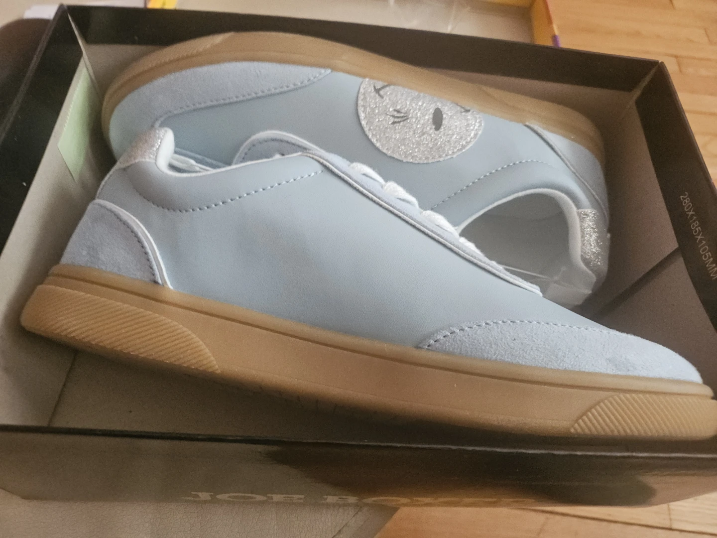 Joe Boxer Women's Light Blue Suede Sneakers
