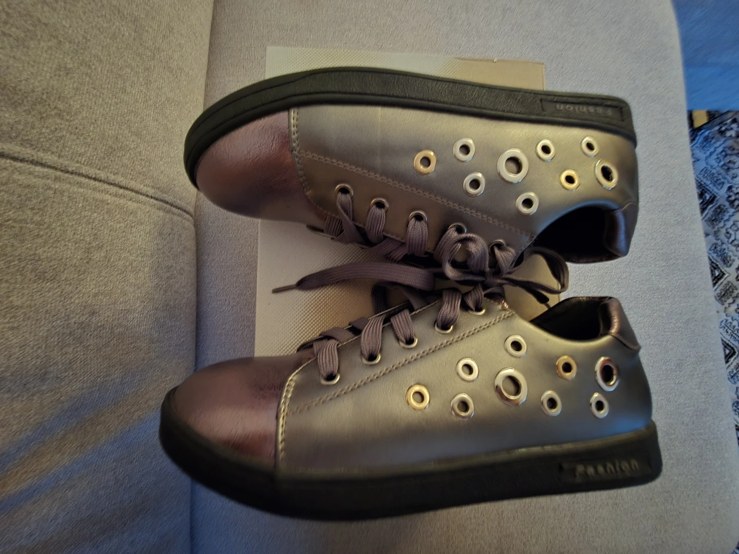 Fashion Sneakers - Bronze/Metallic - photo 4