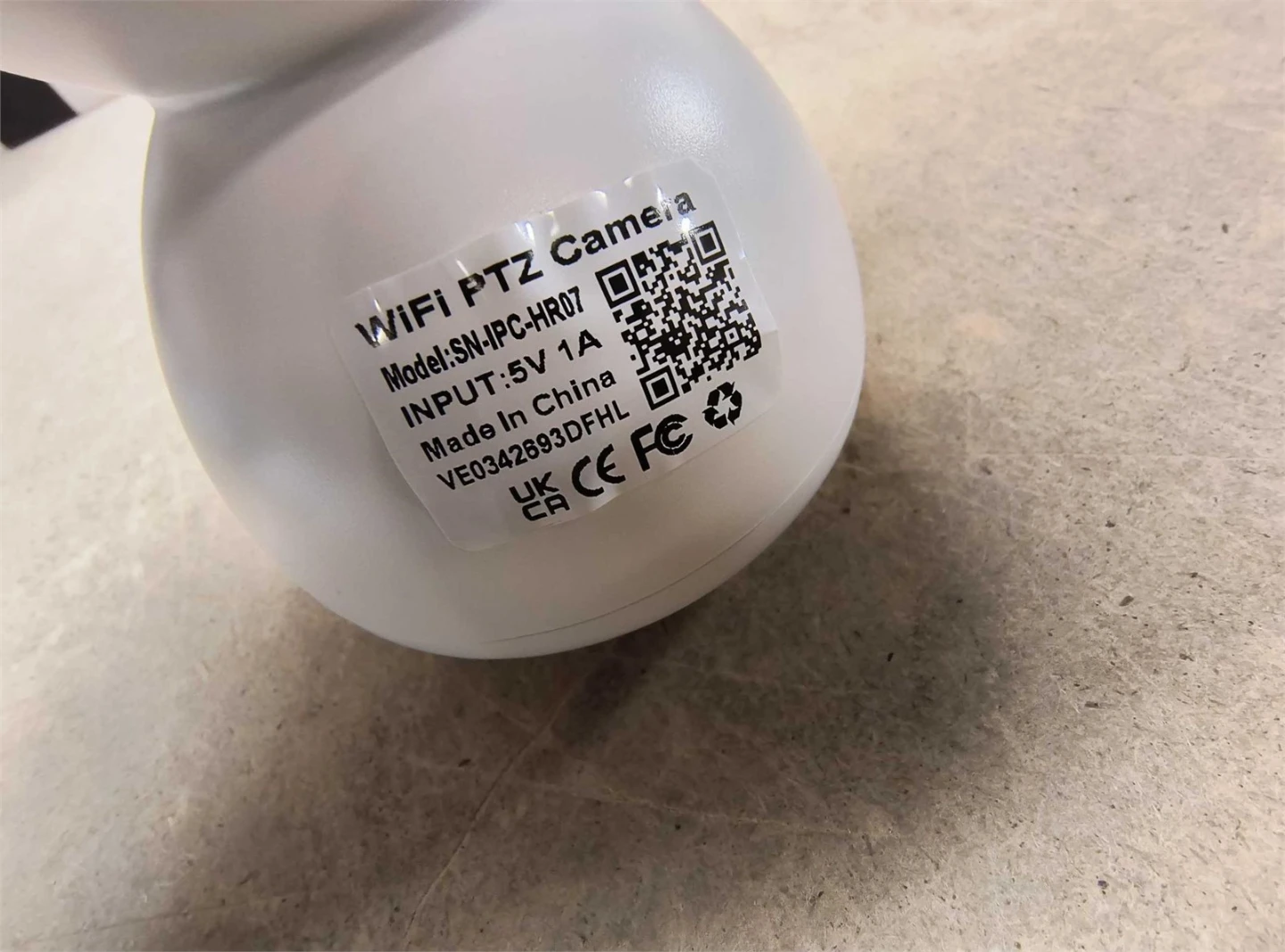White WiFi PTZ Security Camera - photo 2