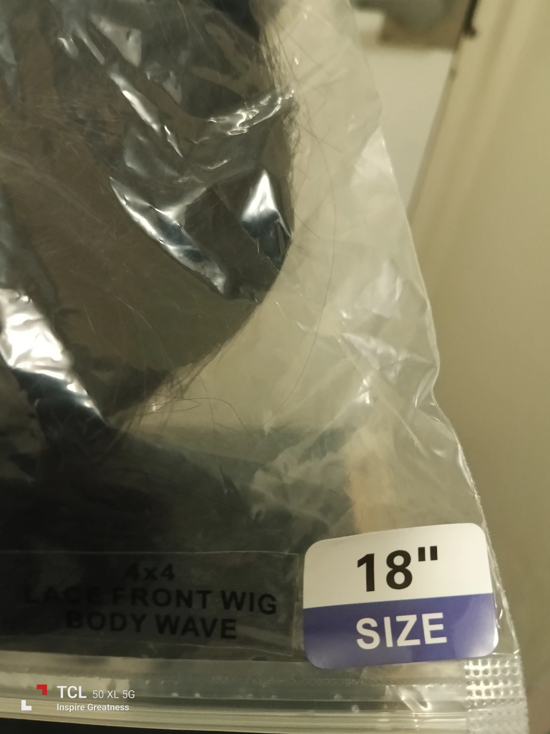 New!!! Human hair 18" Body Wave Lace Front Wig - photo 4