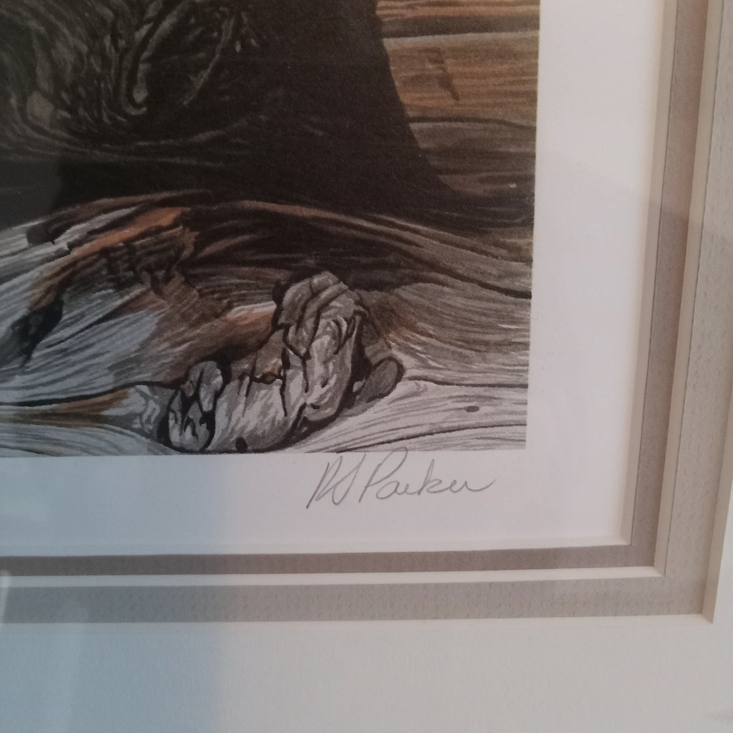 R S Parker Weathered Wood Bluebird Limited Edition Print - photo 3