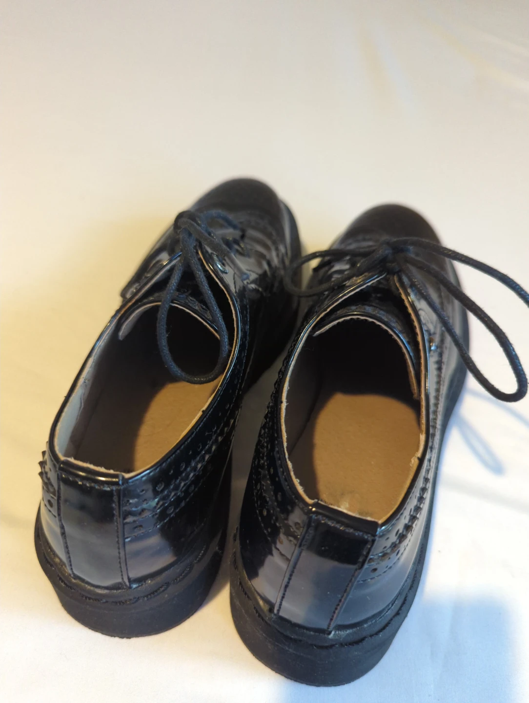 Kylie Shoes Black Patent Wingtip Brogues - photo 3