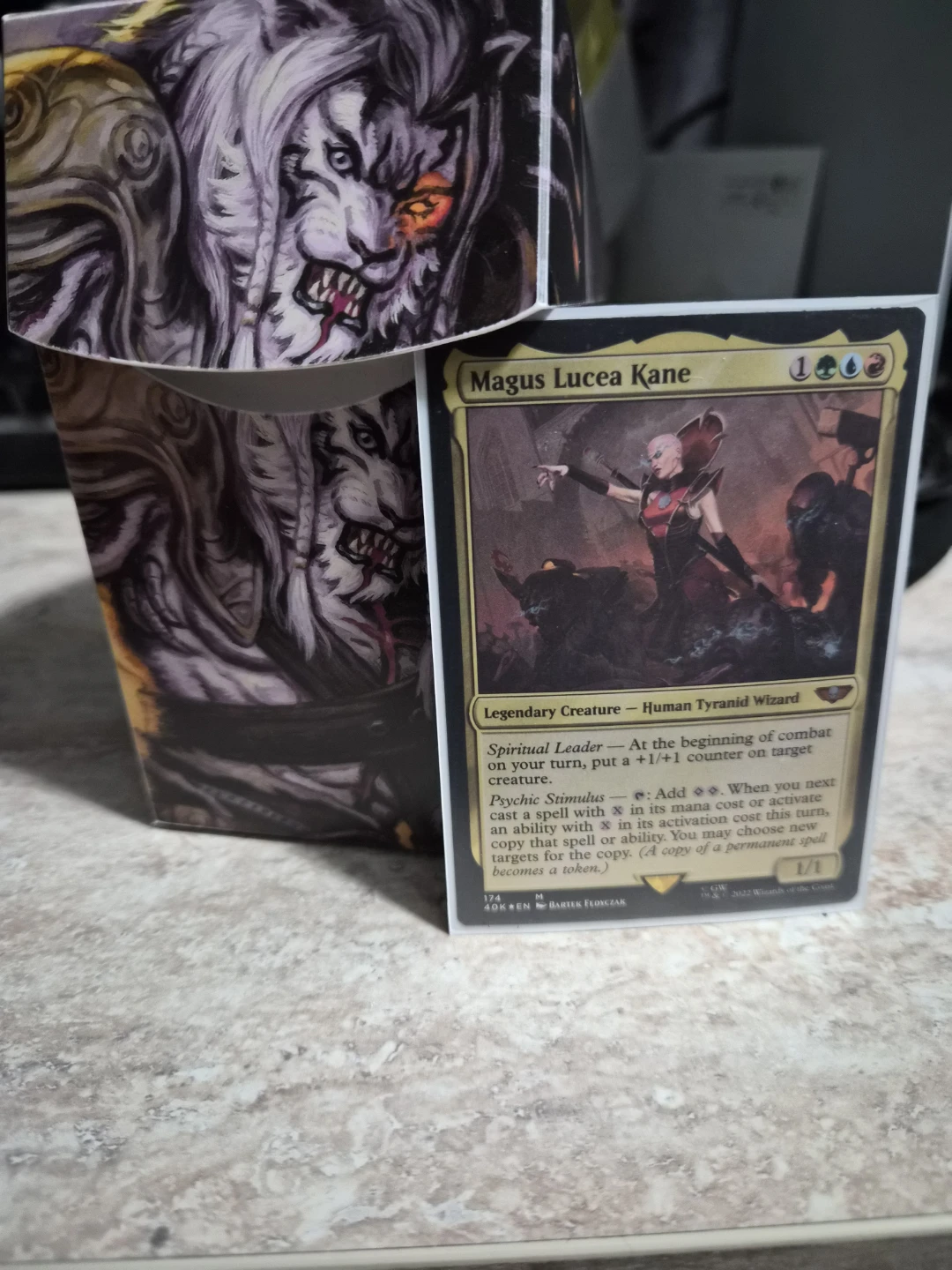 Magic The Gathering Tyranid Swarm precon sleeved with deck box