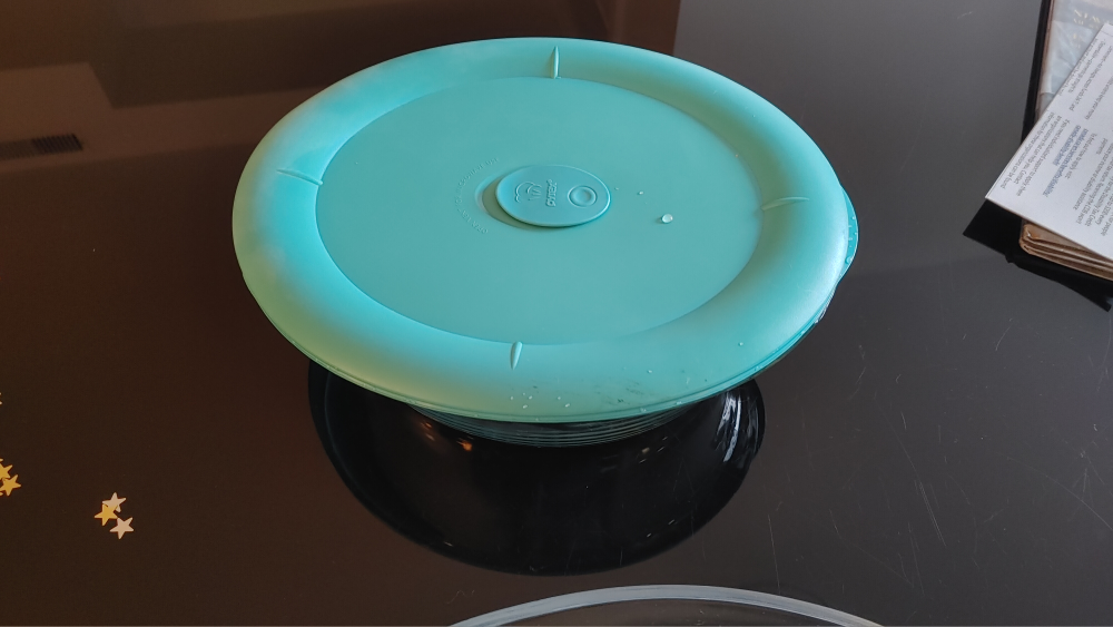 Pyrex Glass Bowl with Teal Lid - photo 2