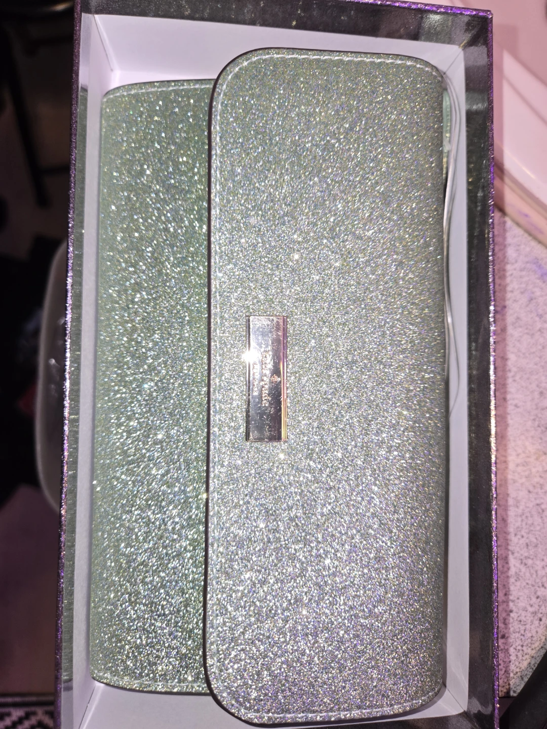 Kate Spade Glitter Mixed M Kenzie Wristlet