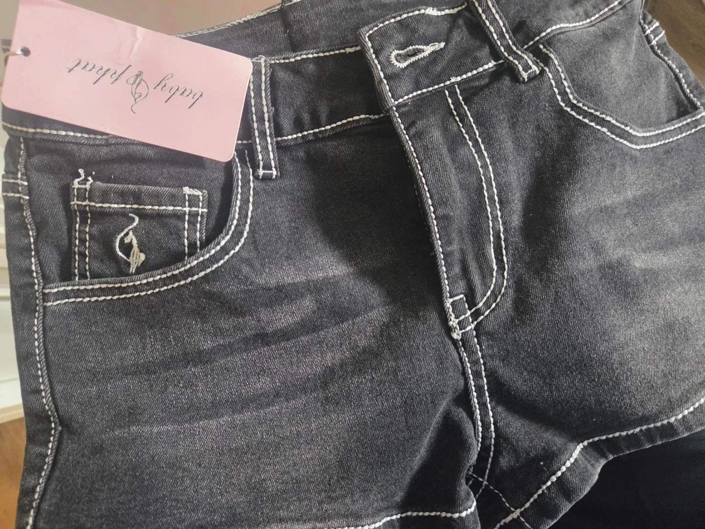 Baby Phat Black Denim Shorts - photo 2