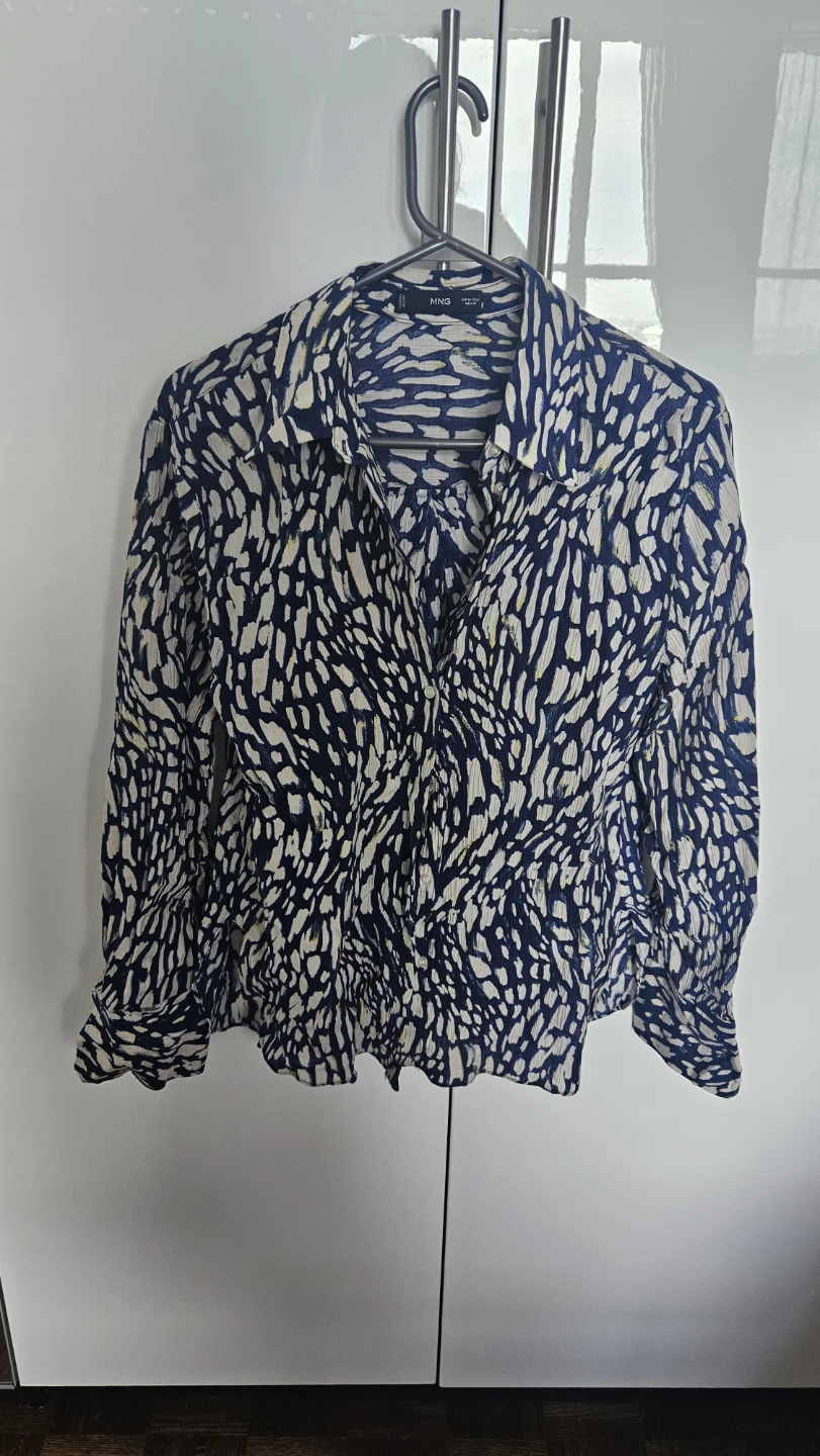New Mango women's Printed Button-Up Shirt - Size S