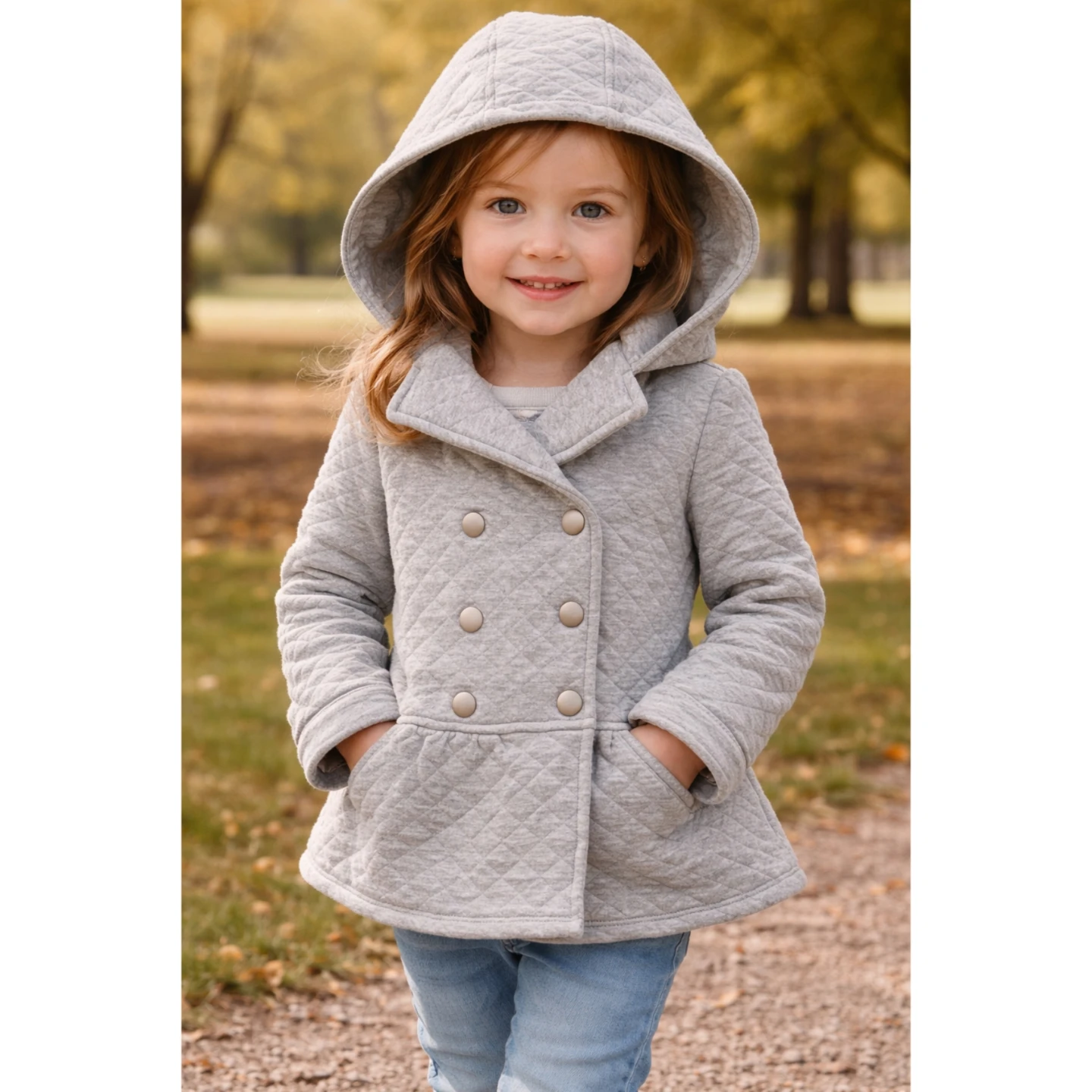 Gymboree Grey Quilted Coat 4t
